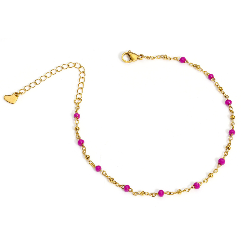 Bracelet de Cheville Fin Or Elina