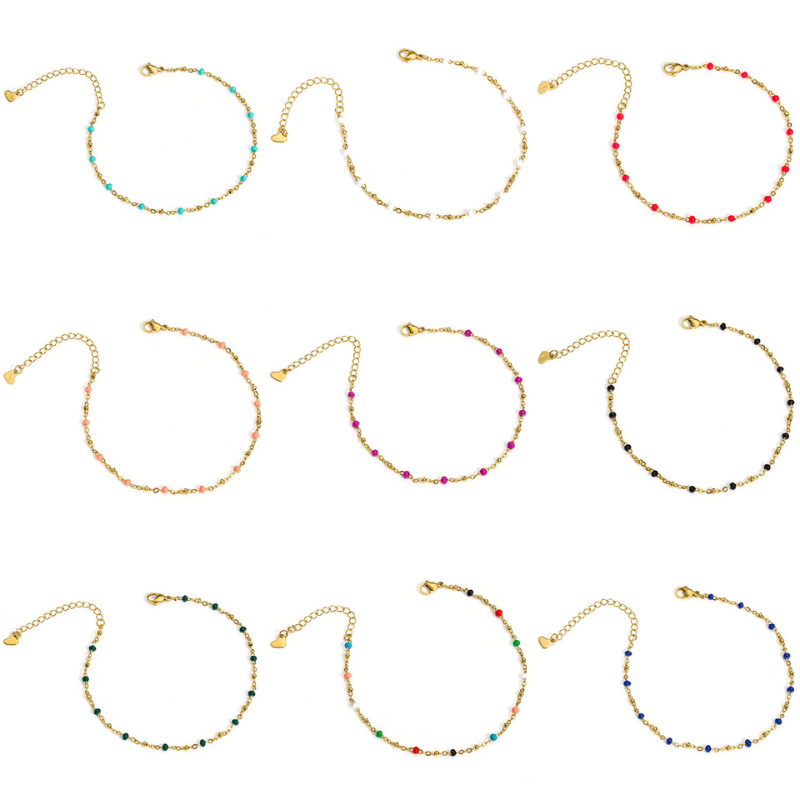 Bracelet de Cheville Fin Or Elina