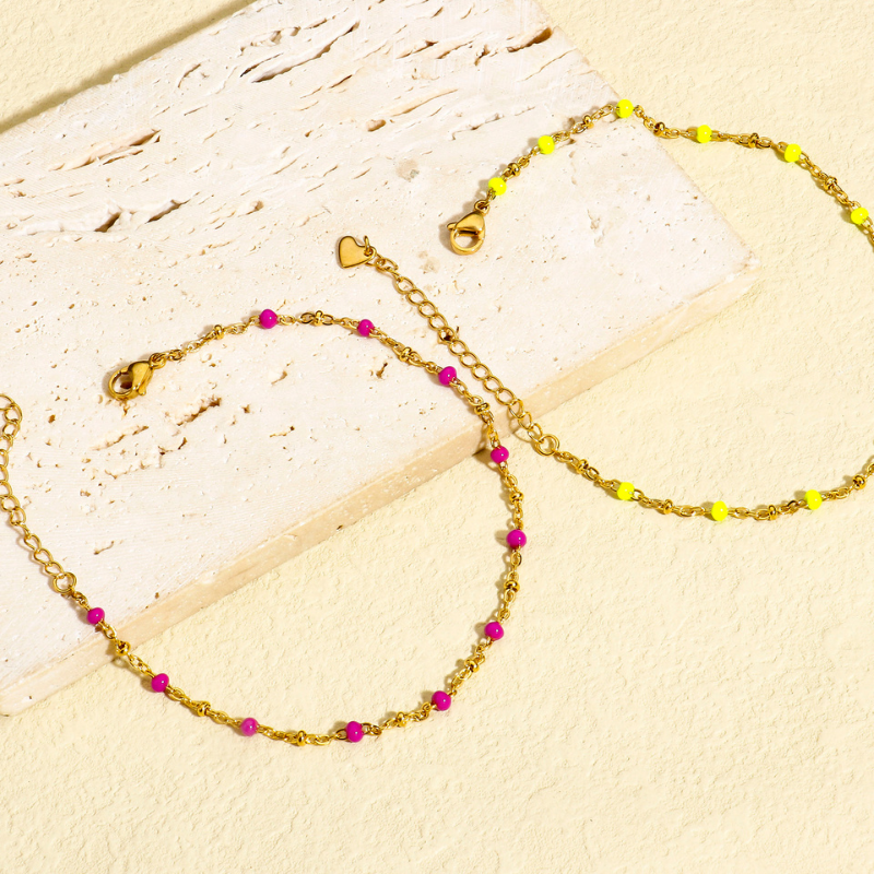 Bracelet de Cheville Fin Or Elina