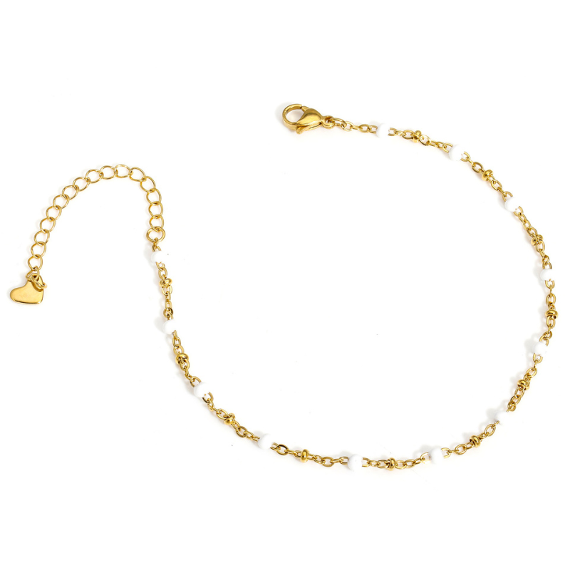Bracelet de Cheville Fin Or Elina