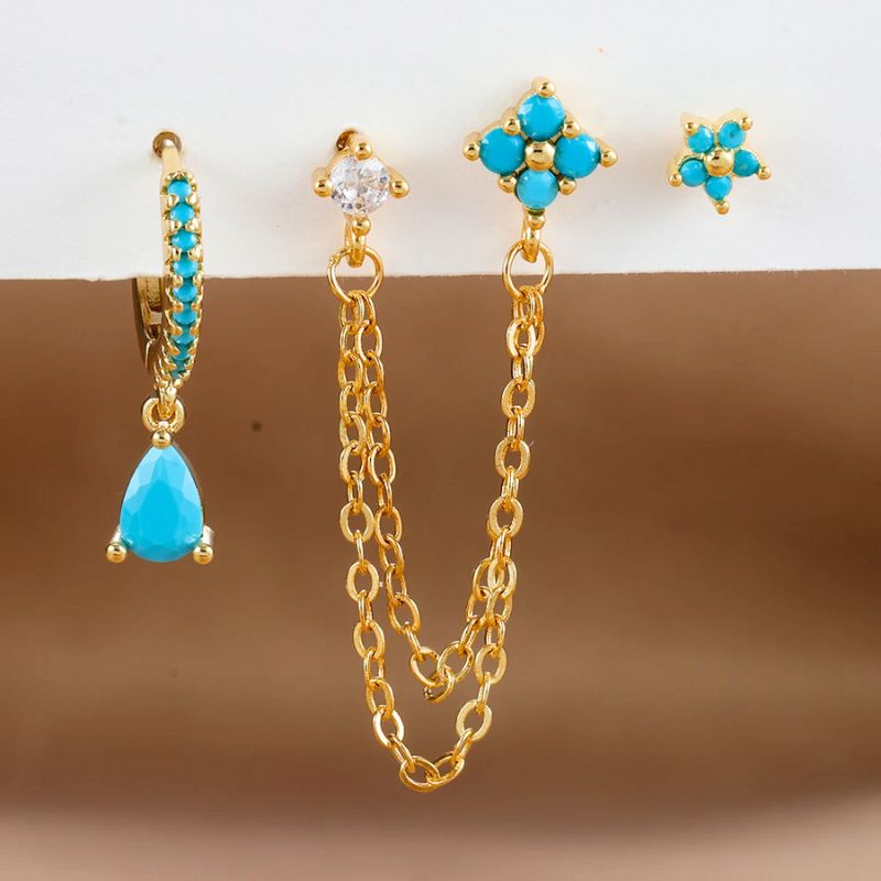 Ensemble de Boucles d’Oreilles Sali