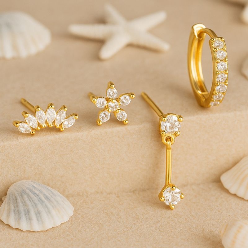 Ensemble de boucles d'oreilles Lara