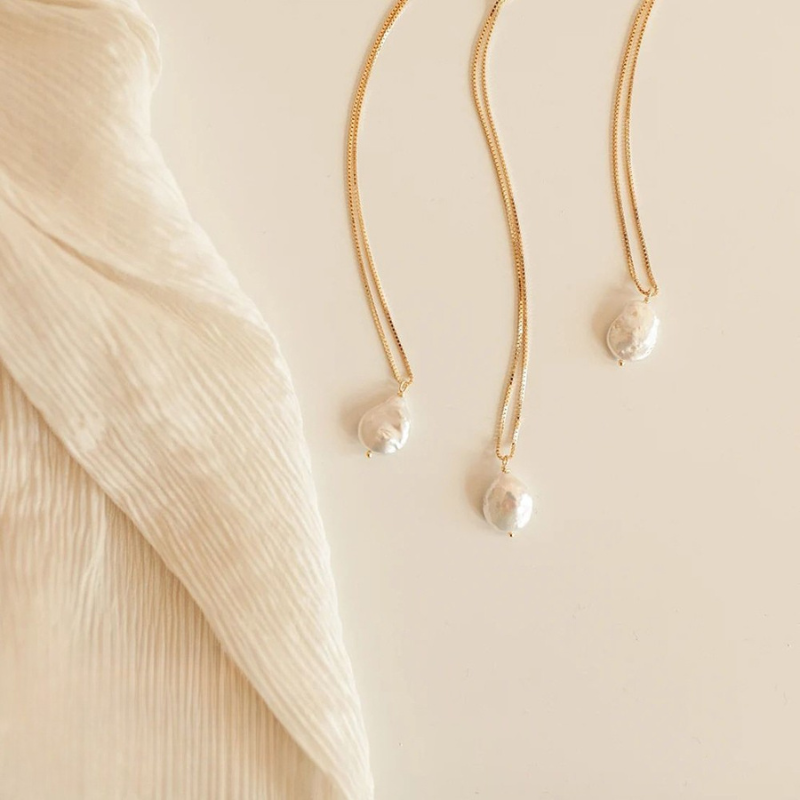 Collier Pendentif Perle d’Eau Douce Giulia