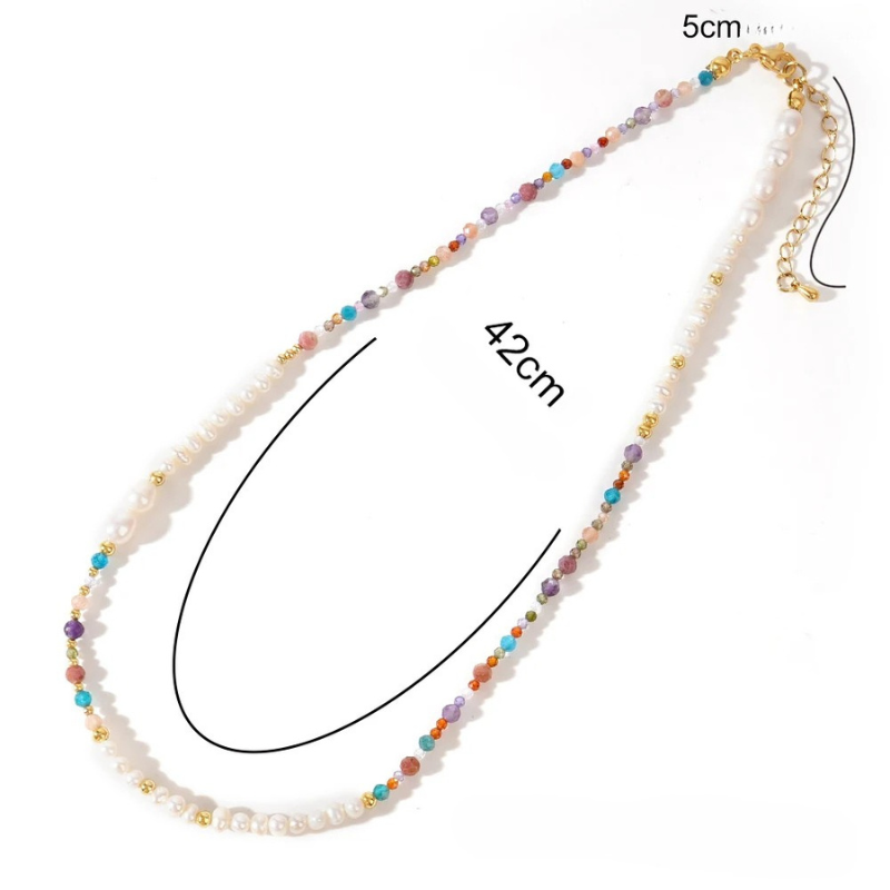 Collier Tendance Perles Multicolores Camila