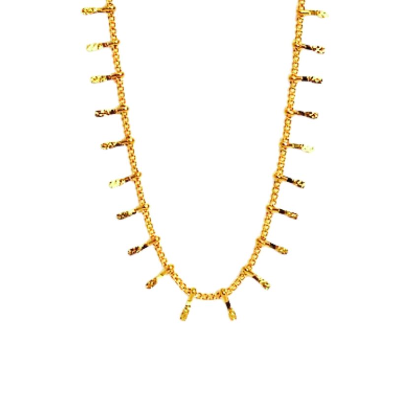 Collier Ras-Du-Cou Doré Gouttes Étincelantes