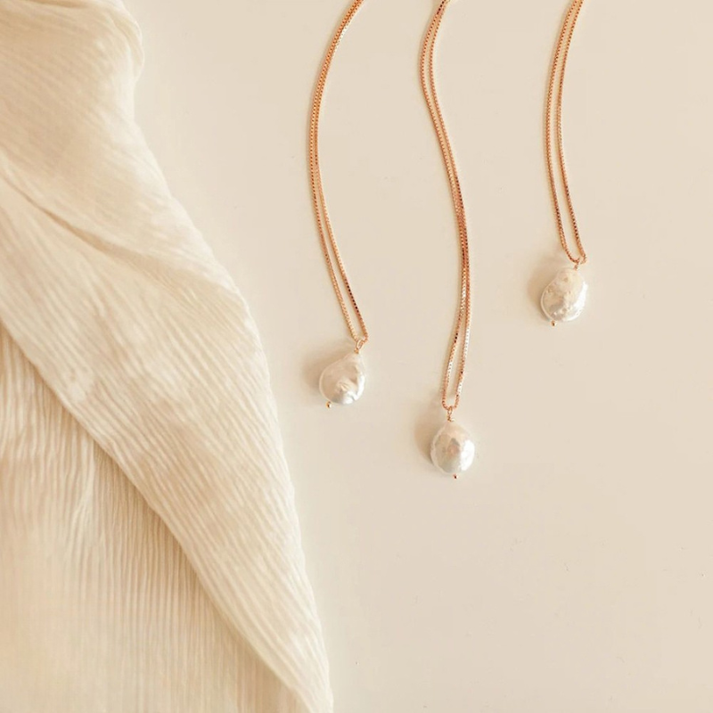Collier Pendentif Perle d’Eau Douce Giulia