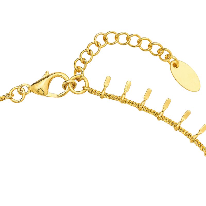 Collier Ras-Du-Cou Doré Gouttes Étincelantes