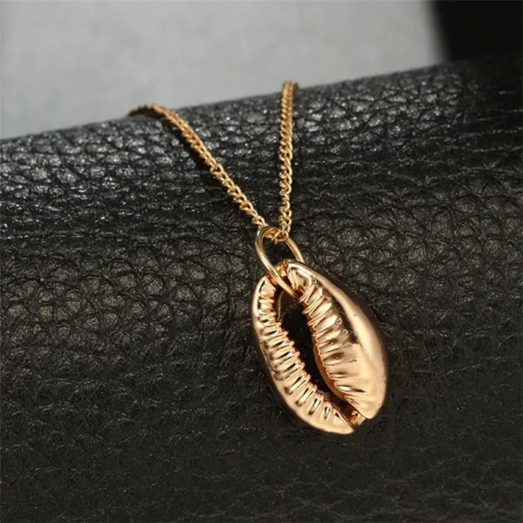 Collier "Cowrie" Doré