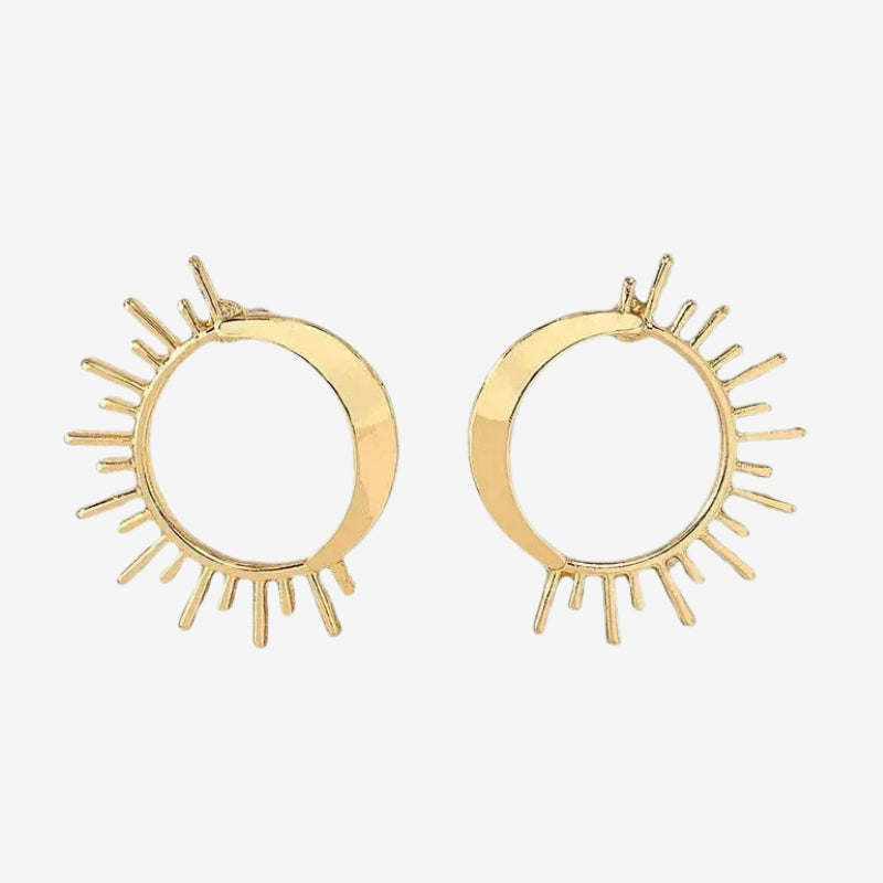Boucles d'Oreilles Soleil et Lune Mystiques