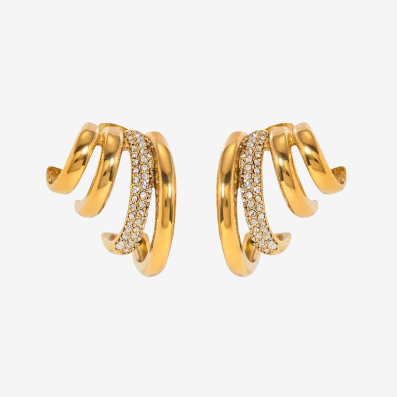 Boucles d'Oreilles Créoles Opalescentes