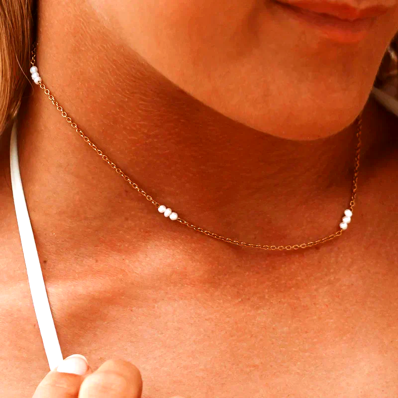 Collier de Perles Perle d'Eau Douce Sina