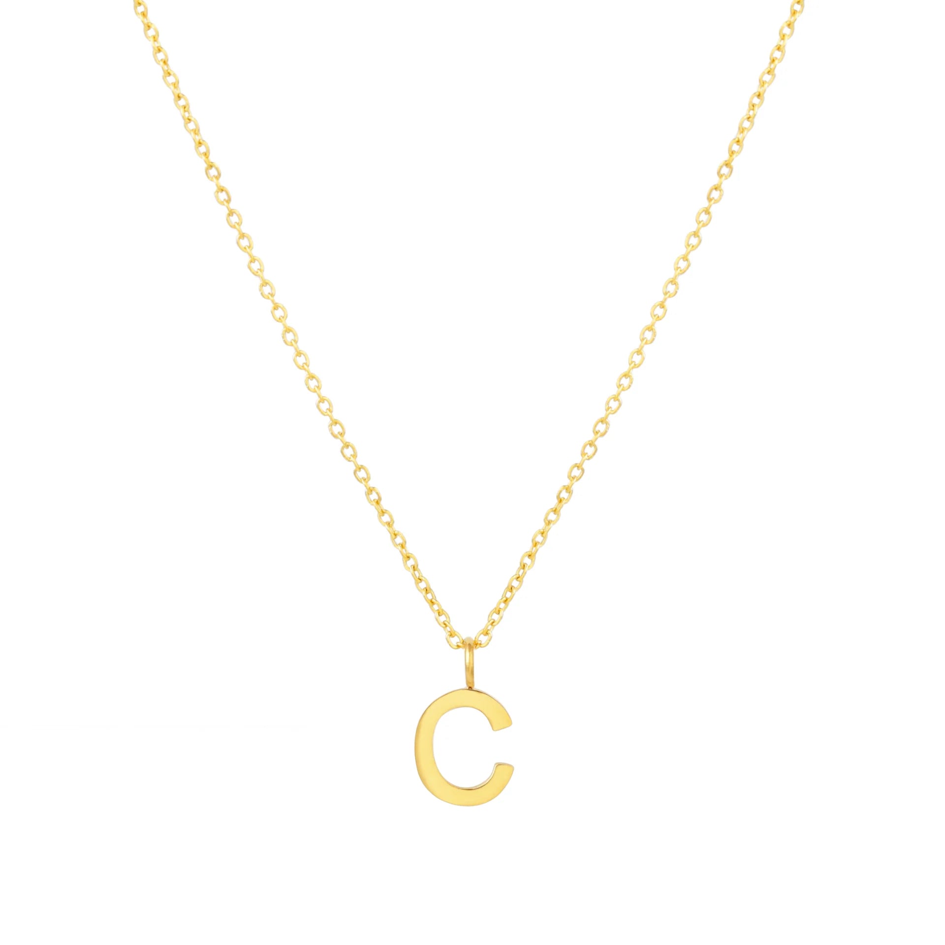Collier Initiale Doré Style Intemporel Ava