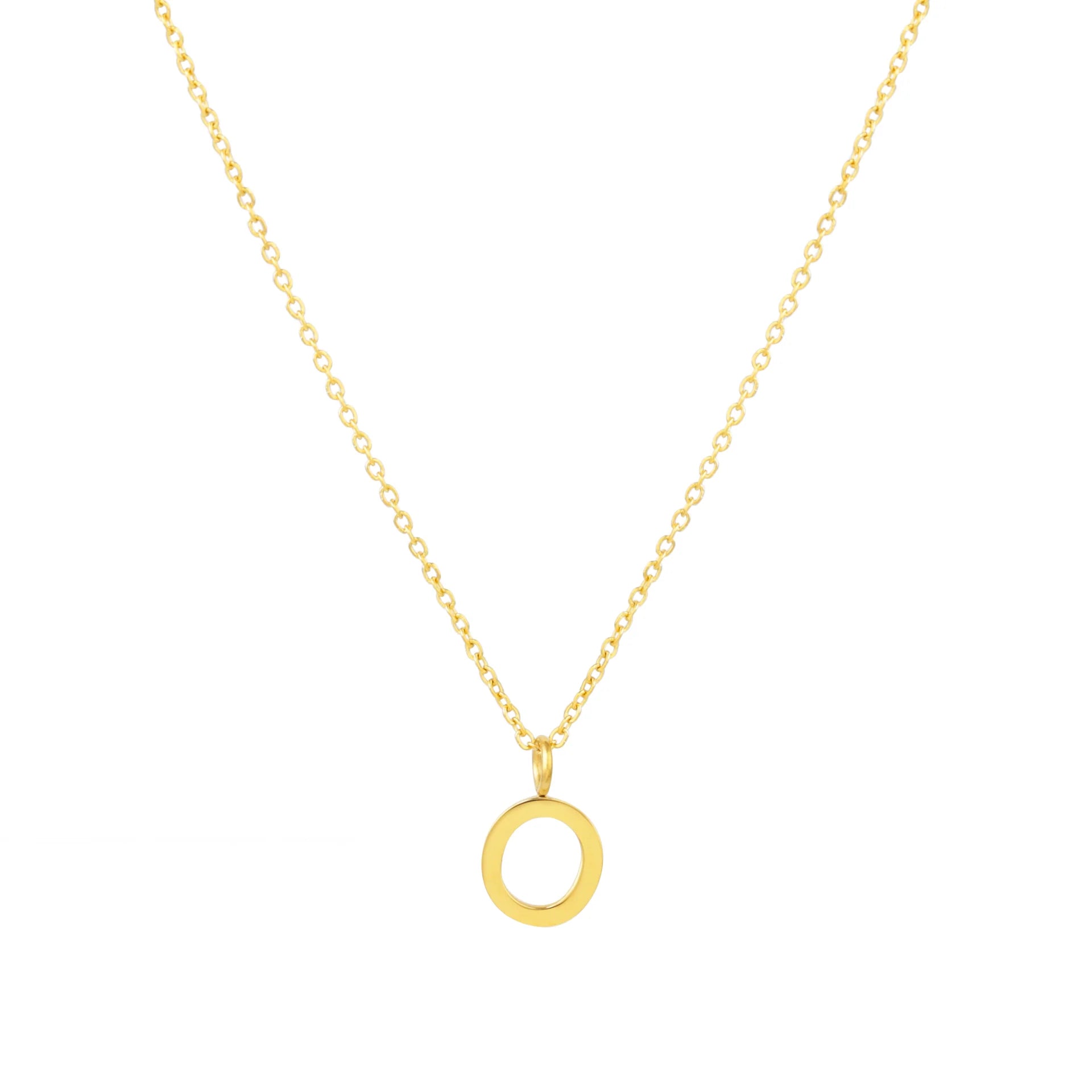 Collier Initiale Doré Style Intemporel Ava