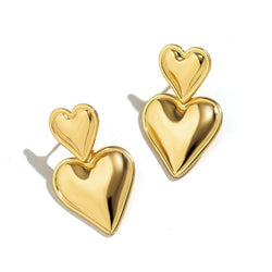 Boucles d'oreilles Pendantes Coeur d'Amour