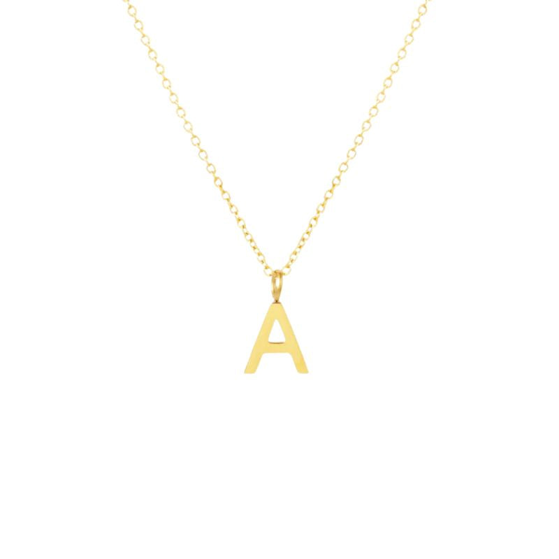 Collier Initiale Doré Style Intemporel Ava