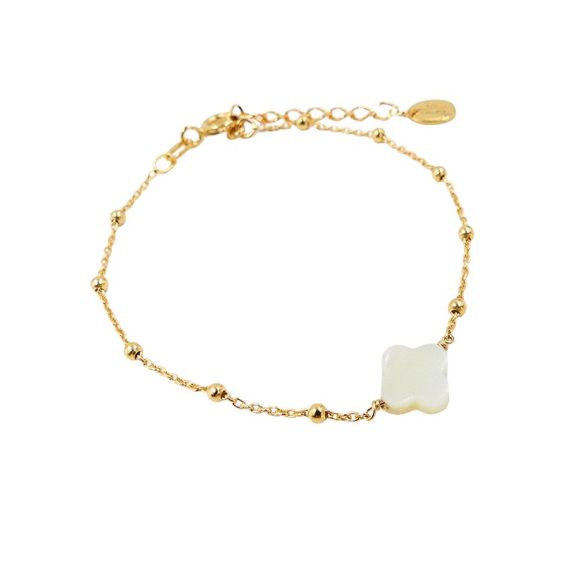 Bracelet Doré Trèfle Chance Milena
