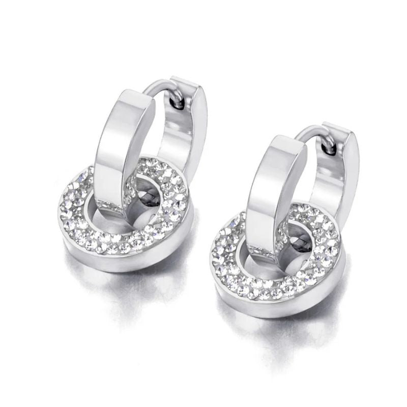 Boucles d'oreilles Créoles Double Cercle