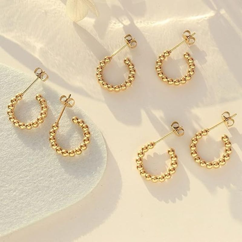 Boucles d’Oreilles Dorées Style Nora
