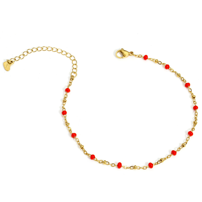 Bracelet de Cheville Fin Or Elina