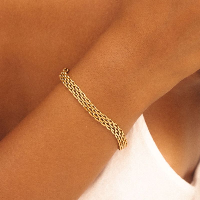 Bracelet Tressé Chic Tania, style minimaliste