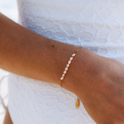 Bracelet Perle d'Eau Douce Rose - Elleza